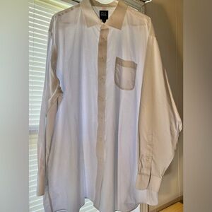 Jos. A. Bank Men’s Traveler Button Up Long Sleeve Dress Shirt 18 1/2 - 36 XXL